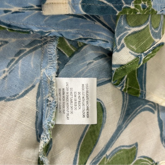 TALISMAN THE LABEL Size XL Harlow Smocked Waist Maxi Dress LINEN BLEND FLORAL - Picture 12 of 12